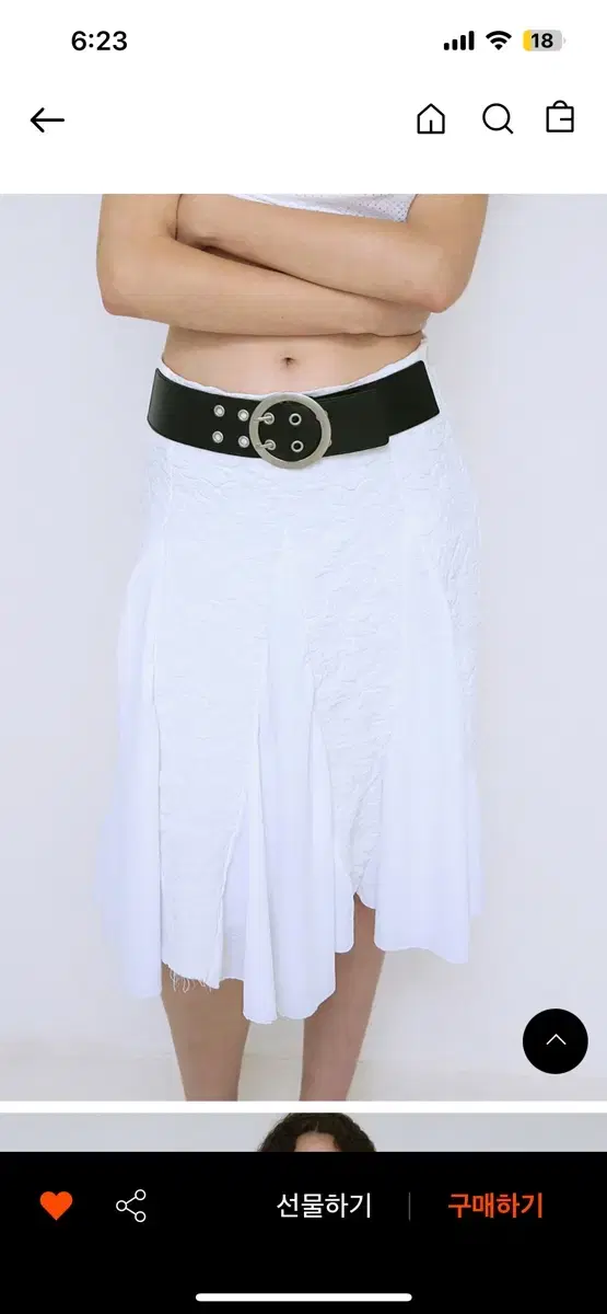 폴리수엠FLOWER BELTED SKIRT